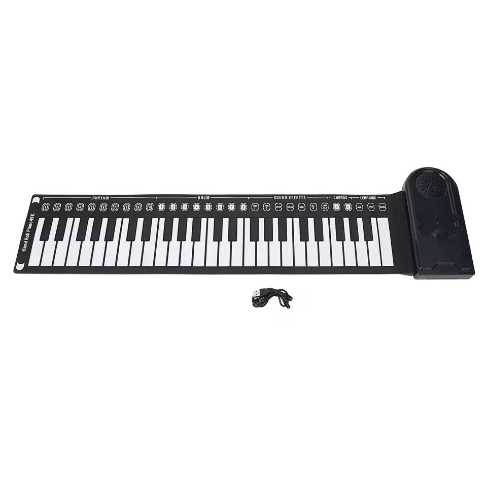 Foldable Roll Up Piano Roll Up Piano Piano Roll Up Soft Keyboard 49 Keys Electronic Organ Gifts Flexible Brand New