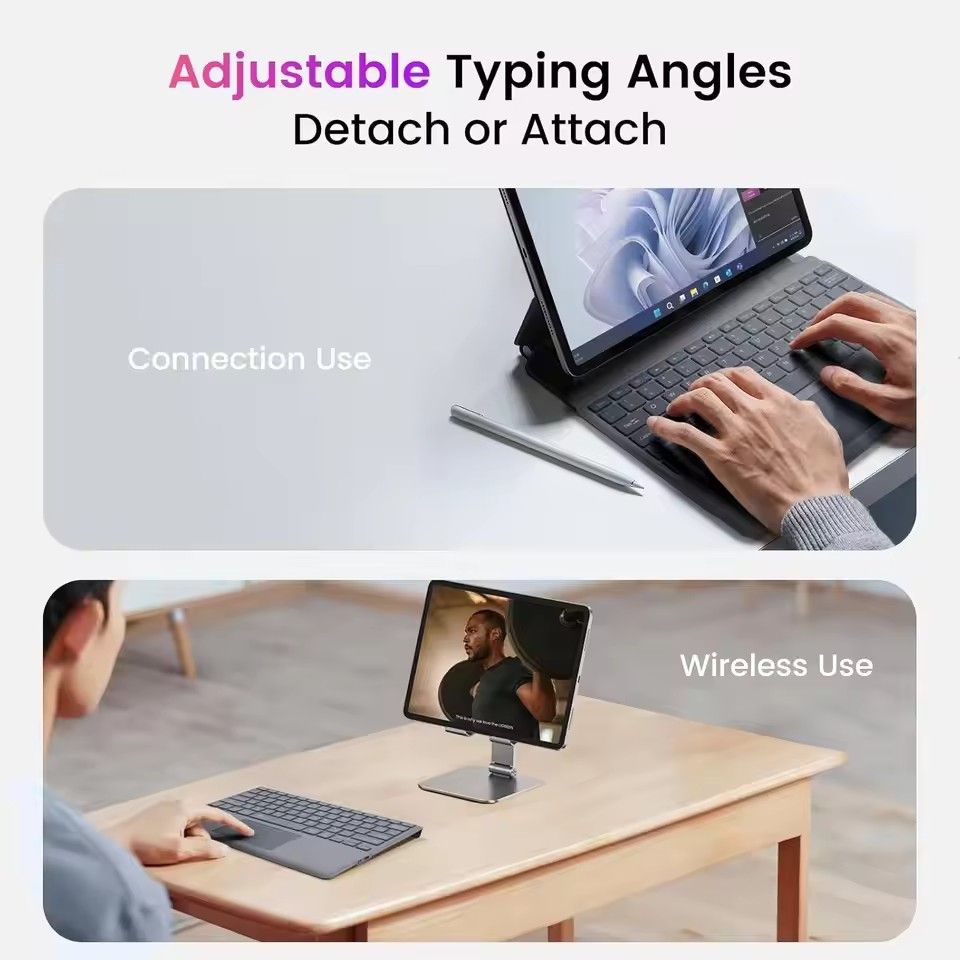 Wireless Bluetooth Keyboard For Microsoft Surface Pro 3 4 5 6 7/For Surface Pro 8 9 10 11 X Trackpad Slim Keyboard Type Cover Magnetic Connectivity Bluetooth Keyboard