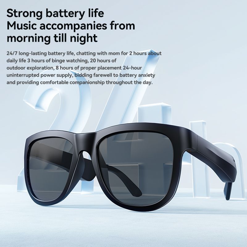 AI Sunglasses Earphone Outdoor Sports Support Multiple Languages for Travel Business Automatic Translation Glasses Headset