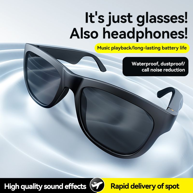AI Sunglasses Earphone Outdoor Sports Support Multiple Languages for Travel Business Automatic Translation Glasses Headset