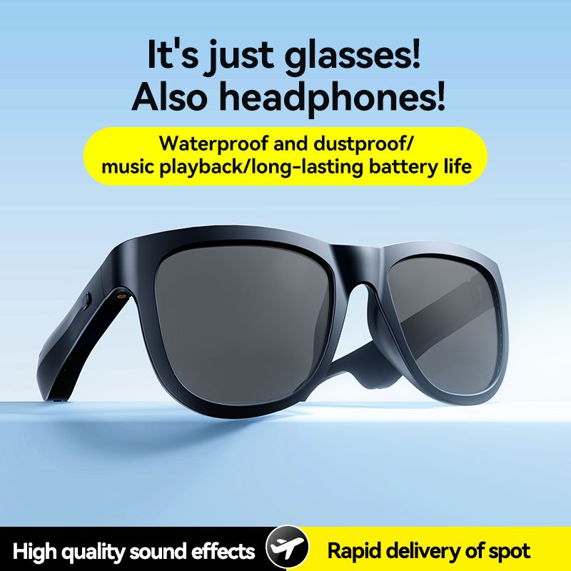 AI Sunglasses Earphone Outdoor Sports Support Multiple Languages for Travel Business Automatic Translation Glasses Headset