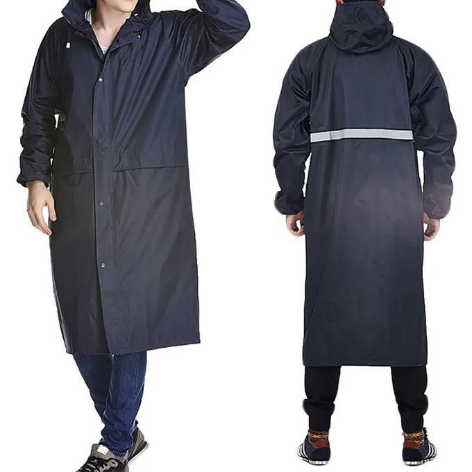 Black Adult raincoat with cap .Very high quality length 110cms and upto 120kgs Unisex