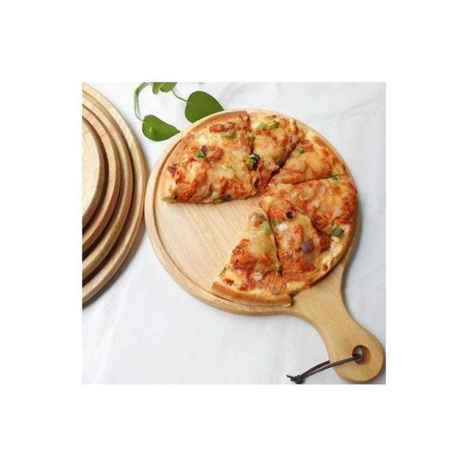 Elegant pizza serving bamboo board/ Round serving board/ Round home chopping board