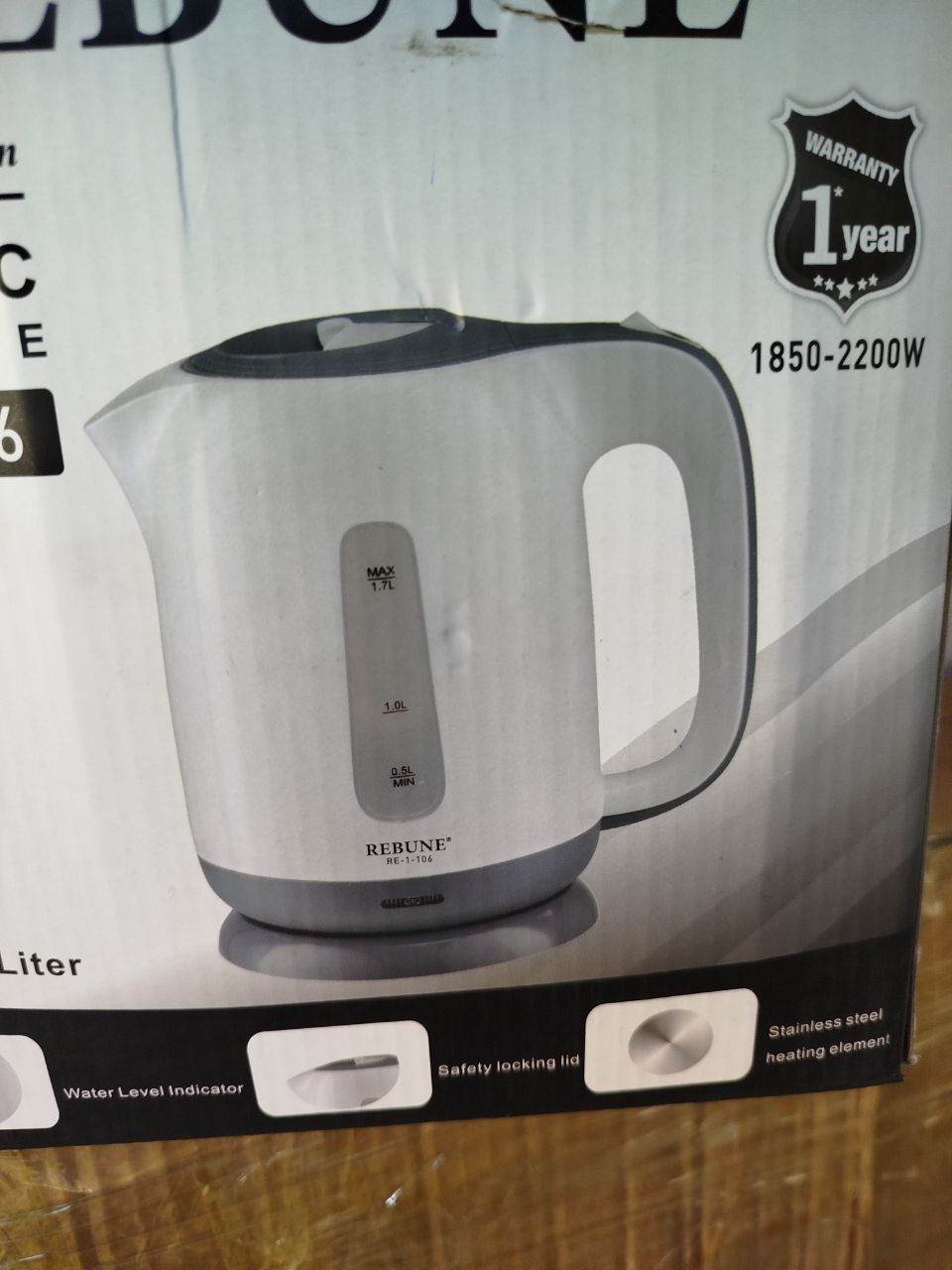 Rebuen electric kettle- highest quality - 2 years warranty
