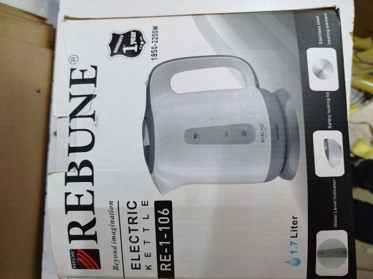 Rebuen electric kettle- highest quality - 2 years warranty
