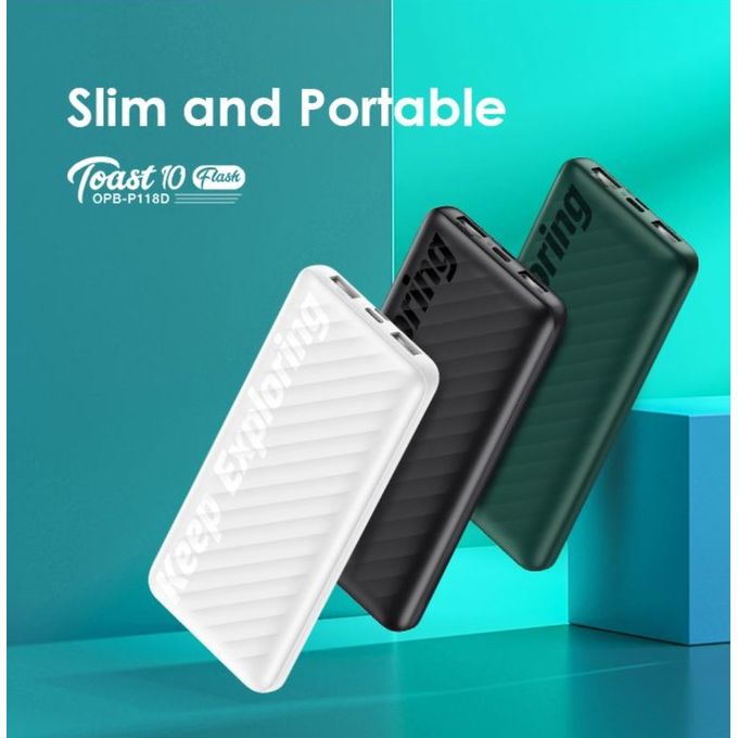 oraimo 10000mAh 12W Power Bank - Toast 10 Flash
