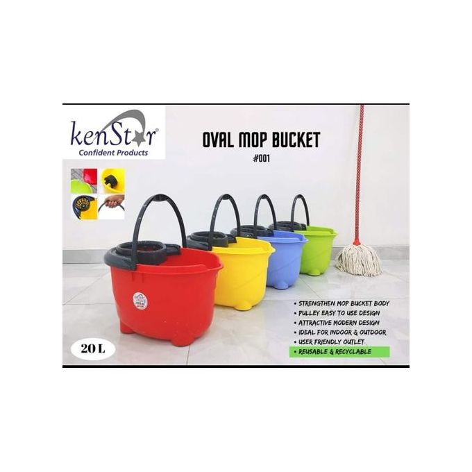 Mop bucket with wheels  20 liters