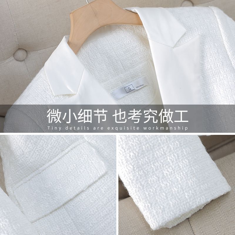 Wholesale  Spring Autumn Ladies Blazer Office Fashion Design Metal Buttons Women Suit Jacket