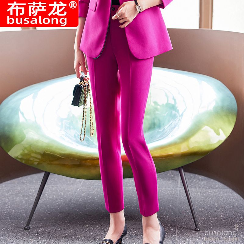 Autumn and winter long sleeve single breasted suit small fragrance coat women's clothing Women's Suits & Tuxedo