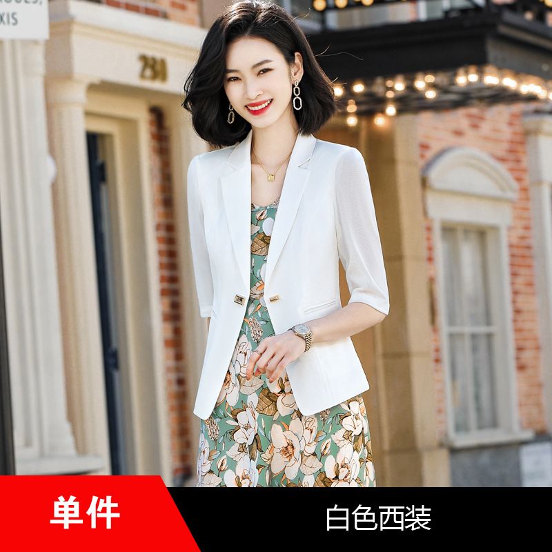 New high-quality solid color women's clothing, business temperament, suit jacket, office sales, party work clothes