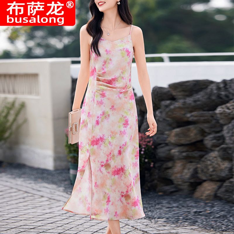 Custom New flower boho women's sexy for lady clothes dresses manufacturer short sleeve summer streetwear casual party midi dress