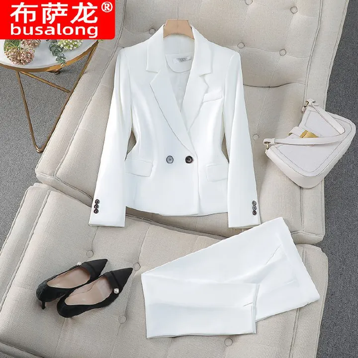 Latest Desgin Business Suits For Women Slim Blazer And Pants Set For Women Formal Suit Ladies Suits Office Wear