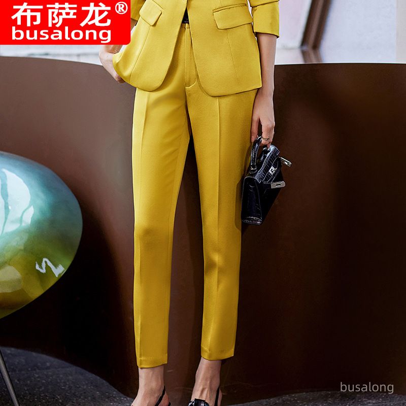 Elegant women clothing Ladies Tuxedo Pant Suit Business Formal Women Pants Suits Ladies Tuxedo Pant Suit Design For Women