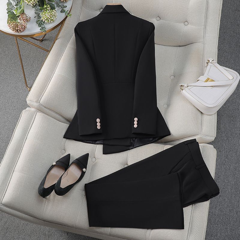 New Women'S Single Formal Office Wear For Women Ladies Tuxedo Pant Suit Design For Women