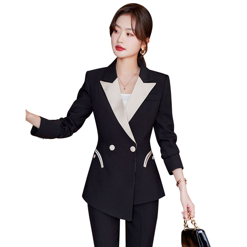 New Women'S Single Formal Office Wear For Women Ladies Tuxedo Pant Suit Design For Women