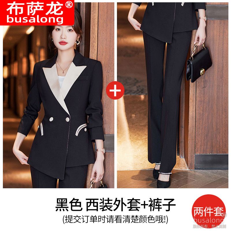 New Women'S Single Formal Office Wear For Women Ladies Tuxedo Pant Suit Design For Women