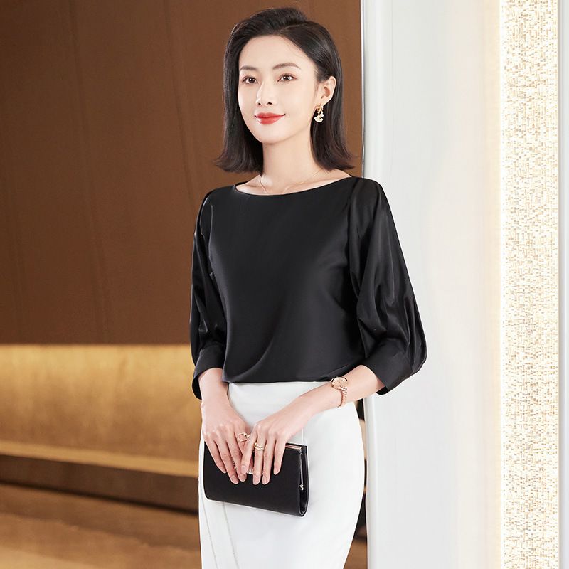 Spring Summer Elegant Blouse Women Korean Chiffon Shirt Women Long Sleeve Ruffled Women's Shirts And Blouses Office Lady Tops