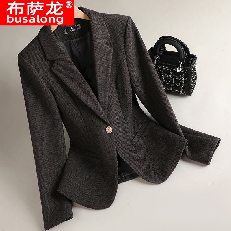 S-4XL Women's Long sleeved Professional Small Suit Formal Dress Women's Coat Work Suit