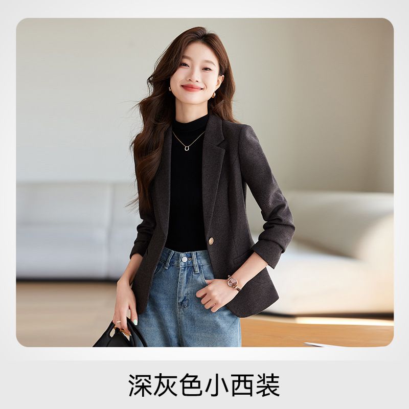 S-4XL Women's Long sleeved Professional Small Suit Formal Dress Women's Coat Work Suit