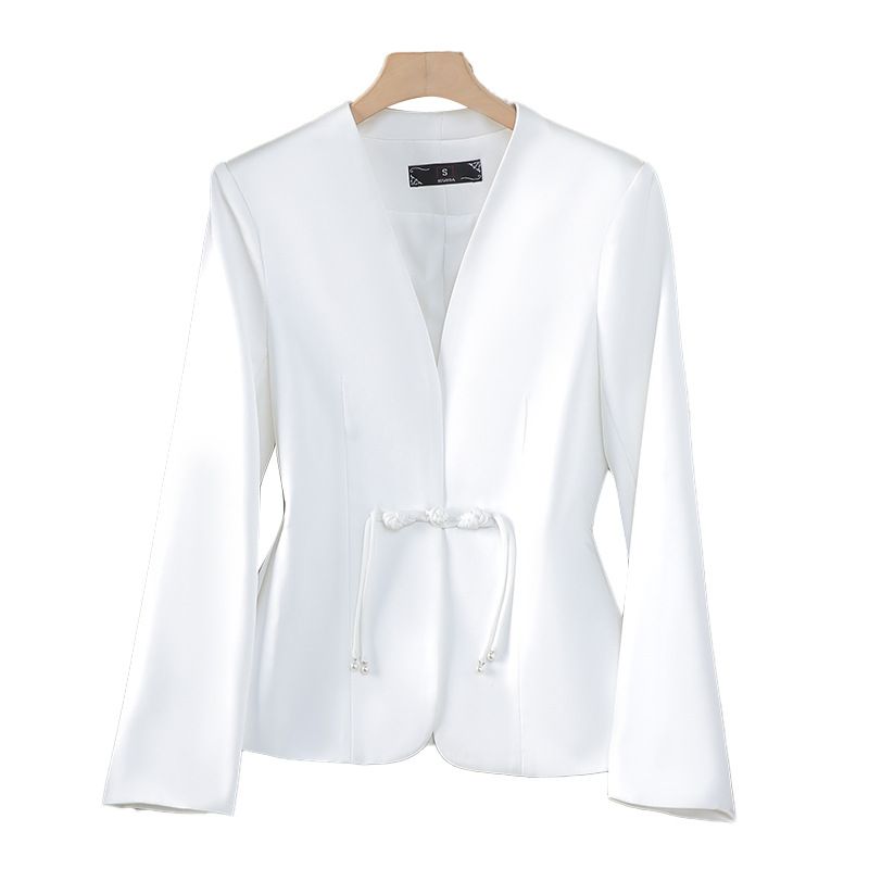 Chinese style spring/summer acetic acid short cut high-end temperament slimming suit jacket