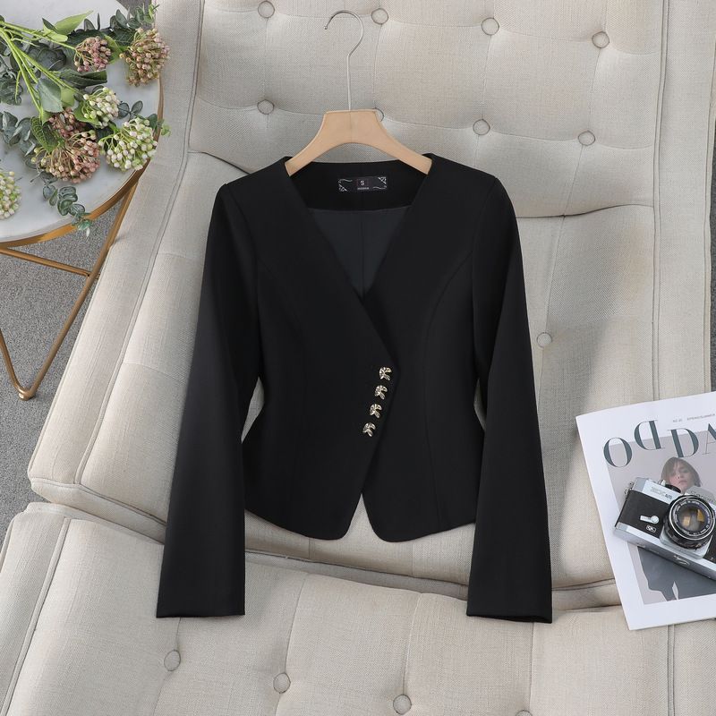 High quality women's clothing hot selling suit jacket, new fashionable women's office long sleeved professional top