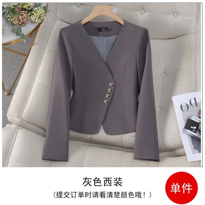 High quality women's clothing hot selling suit jacket, new fashionable women's office long sleeved professional top