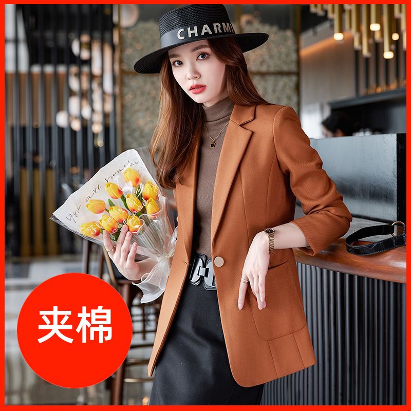 Early Spring Autumn New Women's Casual Blazers Korean Version Commuter Suit Blouse with Advanced Feeling Coat