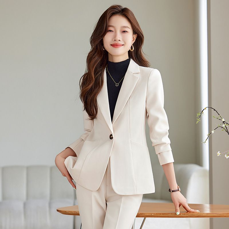 Business high-quality women's suit jacket slim fit suit pants set women's formal dress women's suit office clothing