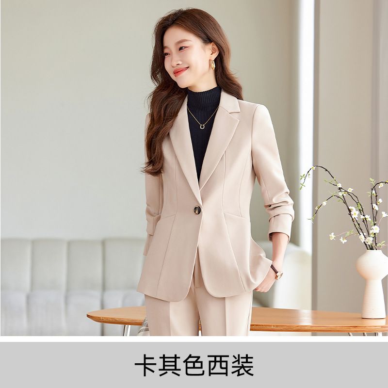 Business high-quality women's suit jacket slim fit suit pants set women's formal dress women's suit office clothing