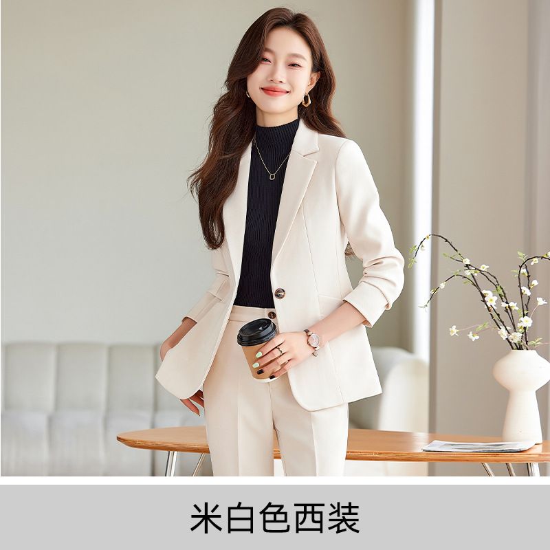 Business high-quality women's suit jacket slim fit suit pants set women's formal dress women's suit office clothing