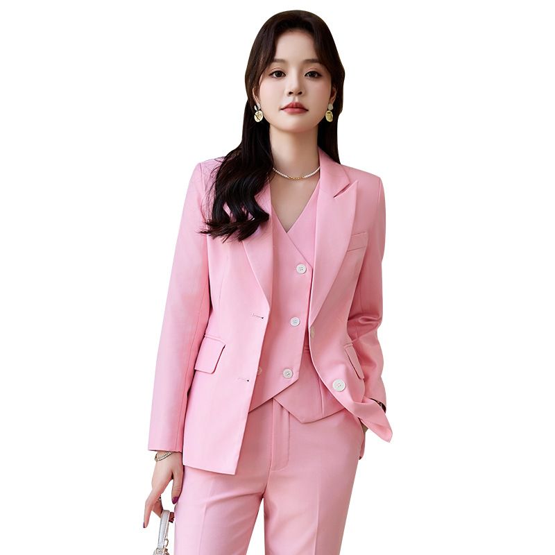 Factory Price Trajes Plus Size Ginger Female Two Pieces Professional Casual Women'S Suits & Tuxedo