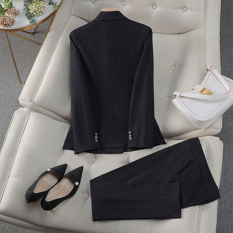Office clothing, women's fashion, leisure, business, and professional wear, high-quality suit, jacket, and pants two-piece set