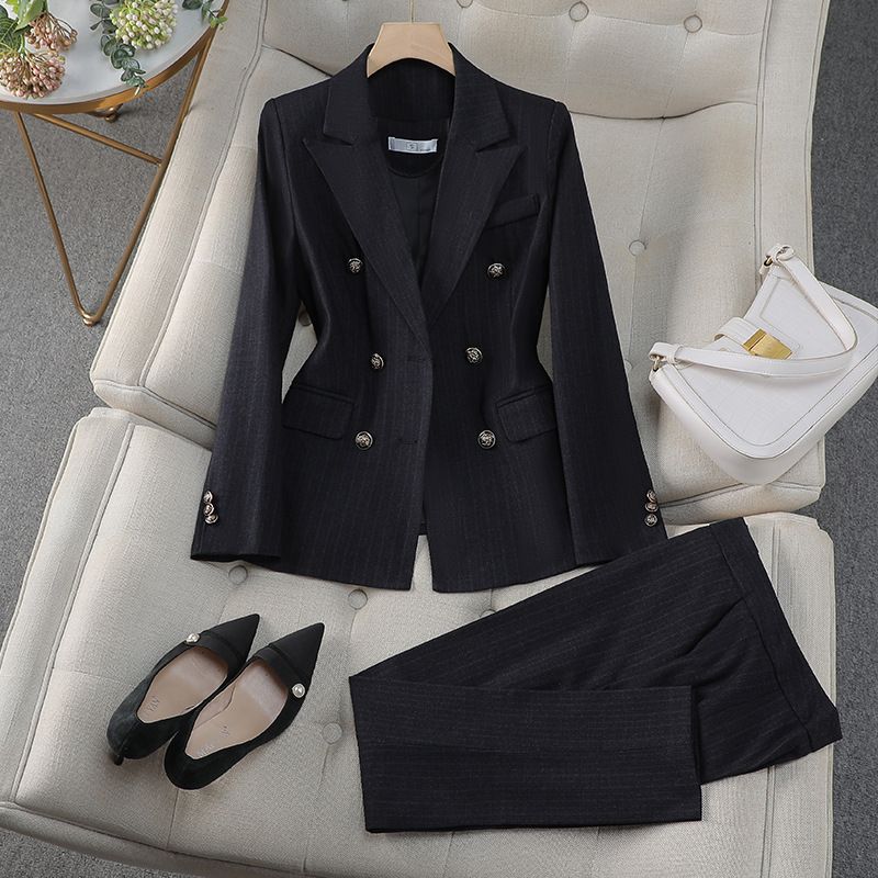 Office clothing, women's fashion, leisure, business, and professional wear, high-quality suit, jacket, and pants two-piece set