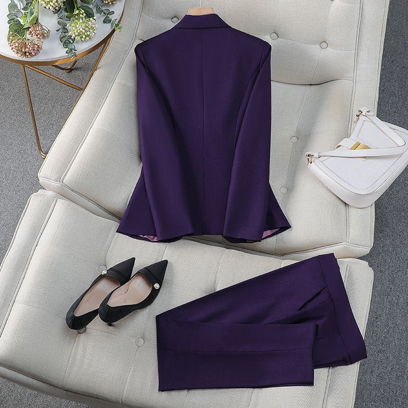 High end women's jacket, business office suit, jacket, pants, two-piece set for sales, white-collar formal suit, suit