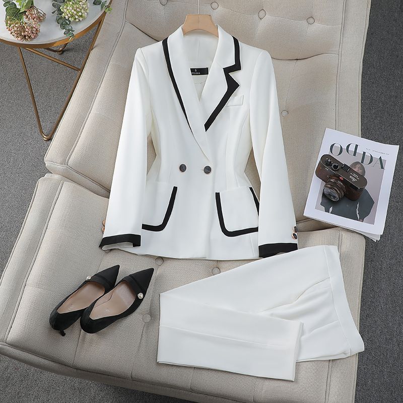 New Arrivals Ladies Elegant Solid Color Suits Set For Women Blazer And Pants Set Business Suits For Wome