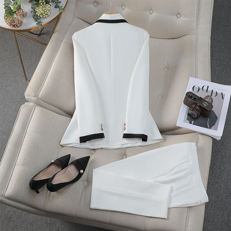 New Arrivals Ladies Elegant Solid Color Suits Set For Women Blazer And Pants Set Business Suits For Wome