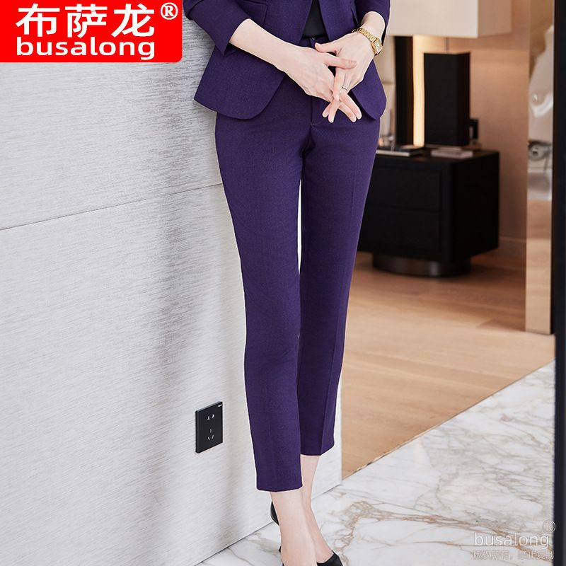 Wholesale Plus Size Solid Color Women Sexy Formal Business Suits Office Ladies Suit Design