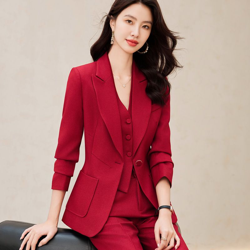 S-3XL New Arrival Women'S Single Formal Regular Fit Button Elegant Slim Business suits Women Windbreaker Suits Professional