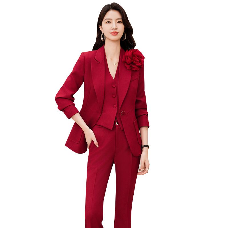 S-3XL New Arrival Women'S Single Formal Regular Fit Button Elegant Slim Business suits Women Windbreaker Suits Professional