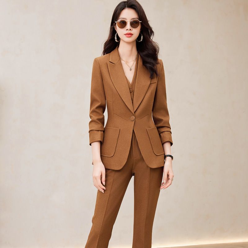 S-3XL New Arrival Women'S Single Formal Regular Fit Button Elegant Slim Business suits Women Windbreaker Suits Professional