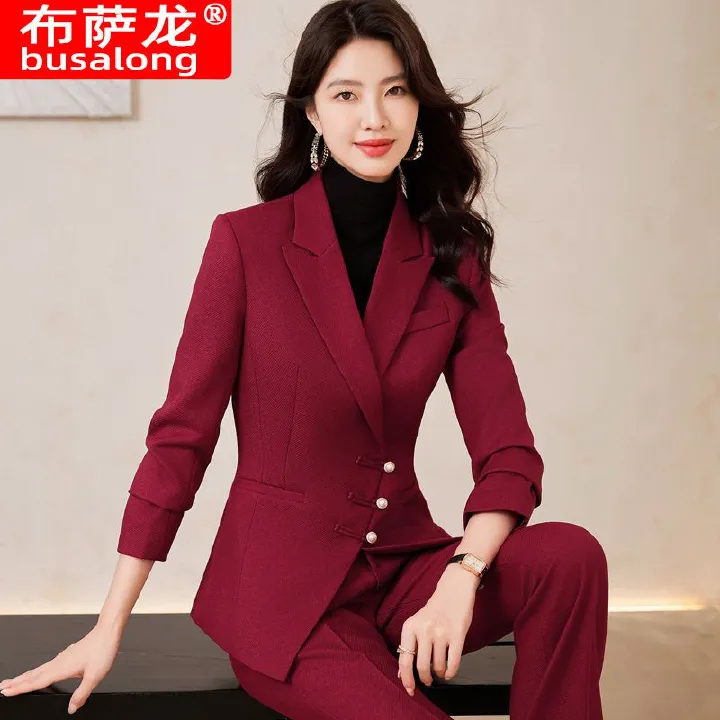 Advanced professional suit fashion temperament Office clothing for women casual fall outfits street wear two pieces ladies suit