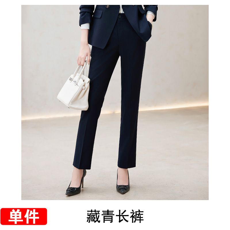 High-quality 3 Piece Set Double-breasted Formal Pant Suit Office Lady Uniform Designs Women Keep Slim Blazer and Pant