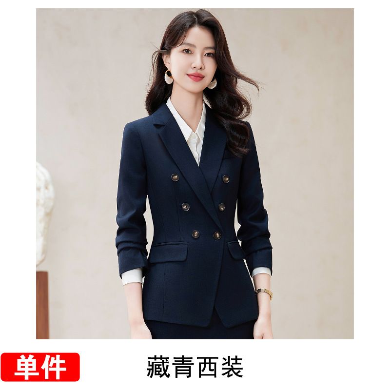 High-quality 3 Piece Set Double-breasted Formal Pant Suit Office Lady Uniform Designs Women Keep Slim Blazer and Pant