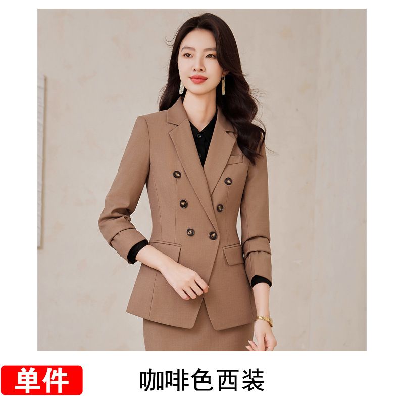 High-quality 3 Piece Set Double-breasted Formal Pant Suit Office Lady Uniform Designs Women Keep Slim Blazer and Pant