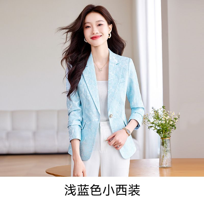 WholesaleSpring Autumn Ladies Blazer Office Fashion Design Metal Buttons Women Suit Jacket
