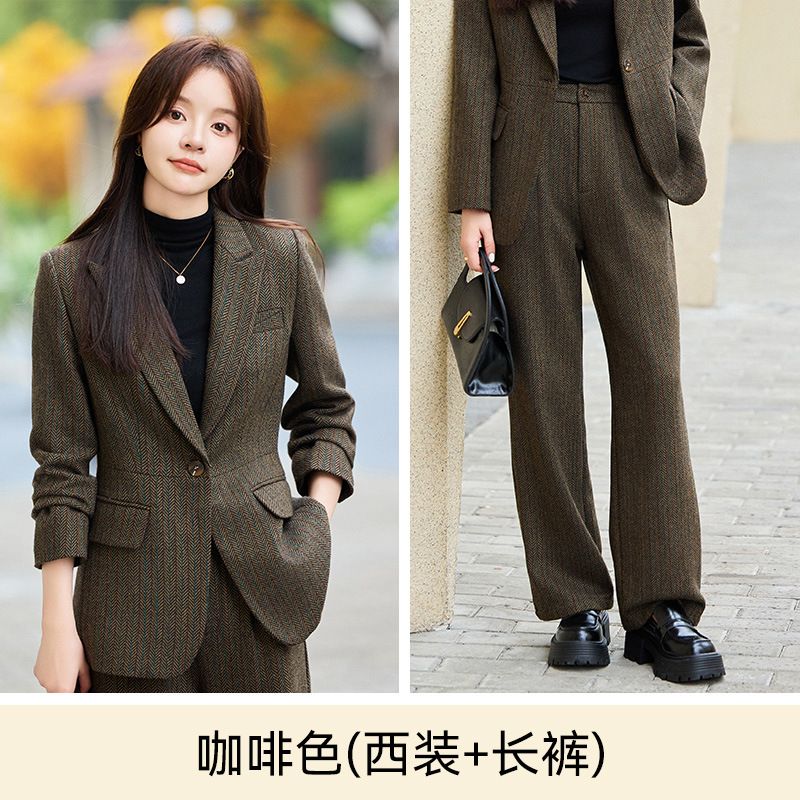 Wholesale slim fitting suits, women's office business sets, women's fashion customized women's clothing sets