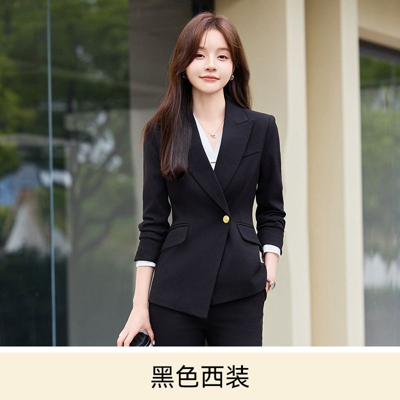 China Manufacture Minimalist Style Anti-wrinkle Blazer and Trouser Women Business Suits