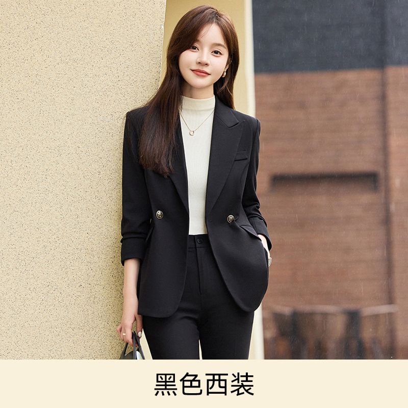 Fashion Manufacturer Long Sleeve Solid Elegant Girls' Top White Suit Women's Set Office Blazer