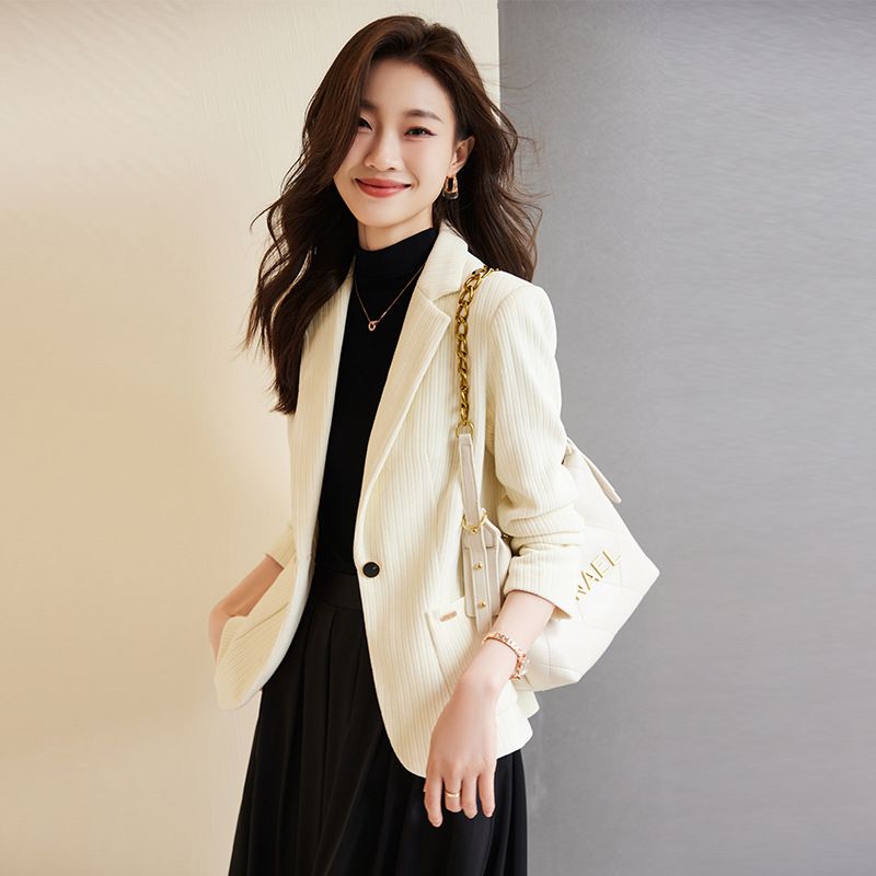 New Fashion Trend High Texture Women's Jacket Office Business Career Formal Vintage Women's Blazer