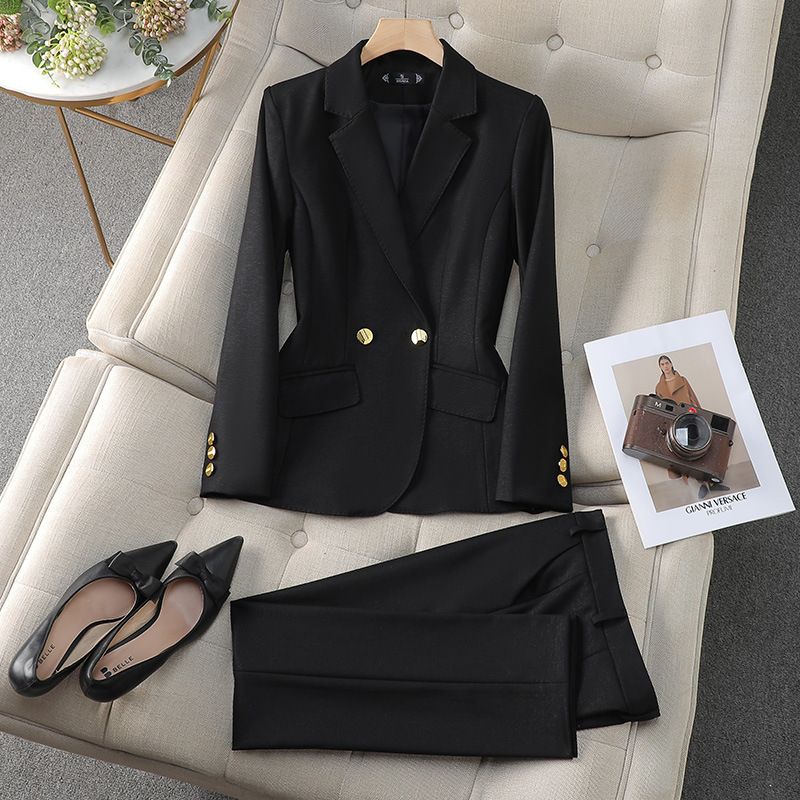 High quality fashion women's sports jacket business Tailcoat women's formal Blazer and trousers two-piece suit